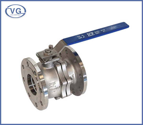 Van bi inox 304 mặt bích tay gạt